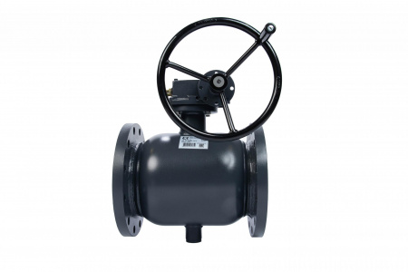 Кран шаровой FF DN500 PN16 WG (фланцевый, с редуктором, стандартный проход) Ридан RJIP Premium 065N0281GR